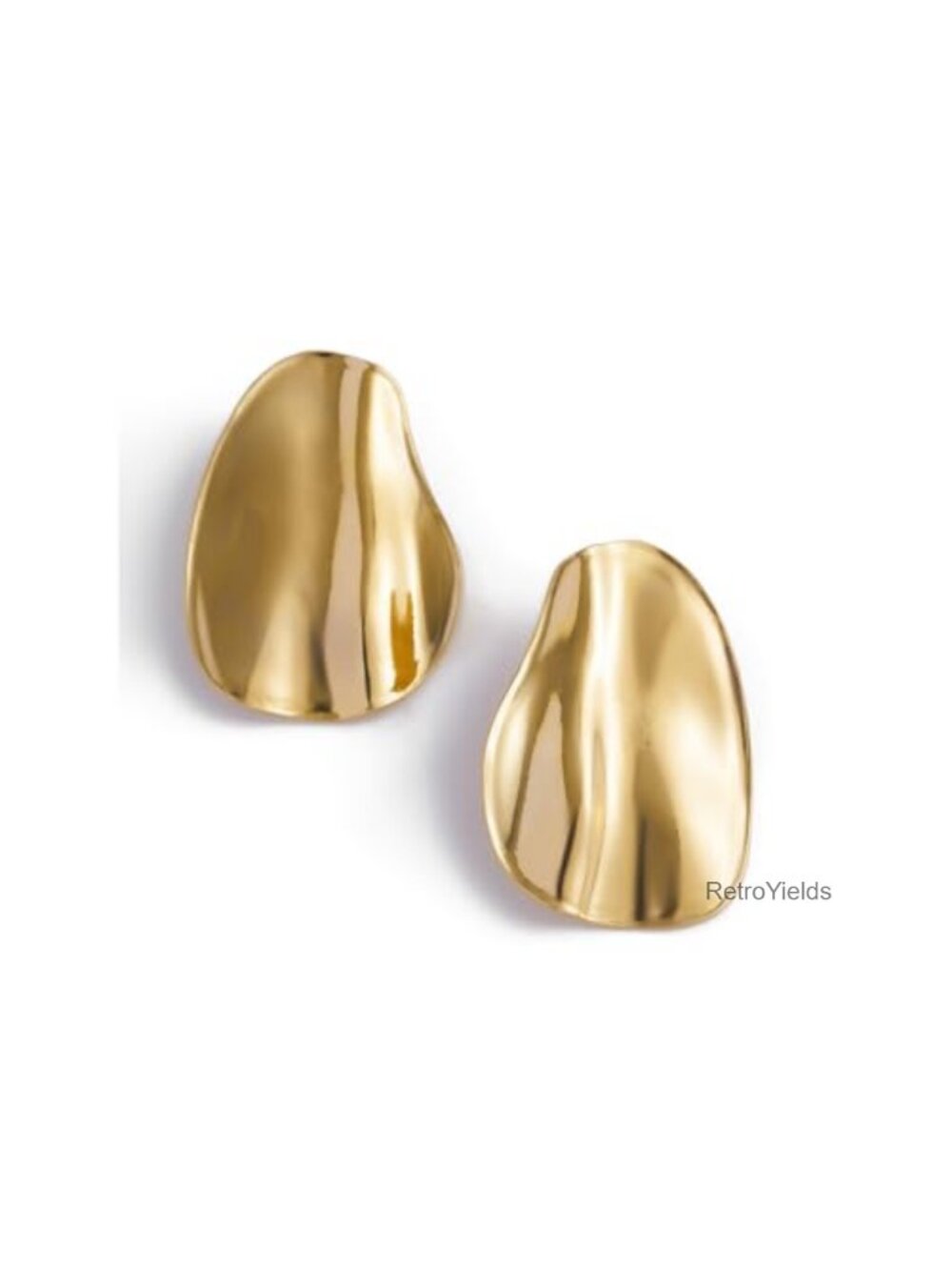 Exaggerated Chunky Teardrop Earrings for Women, Geometric Statement Jewelry,